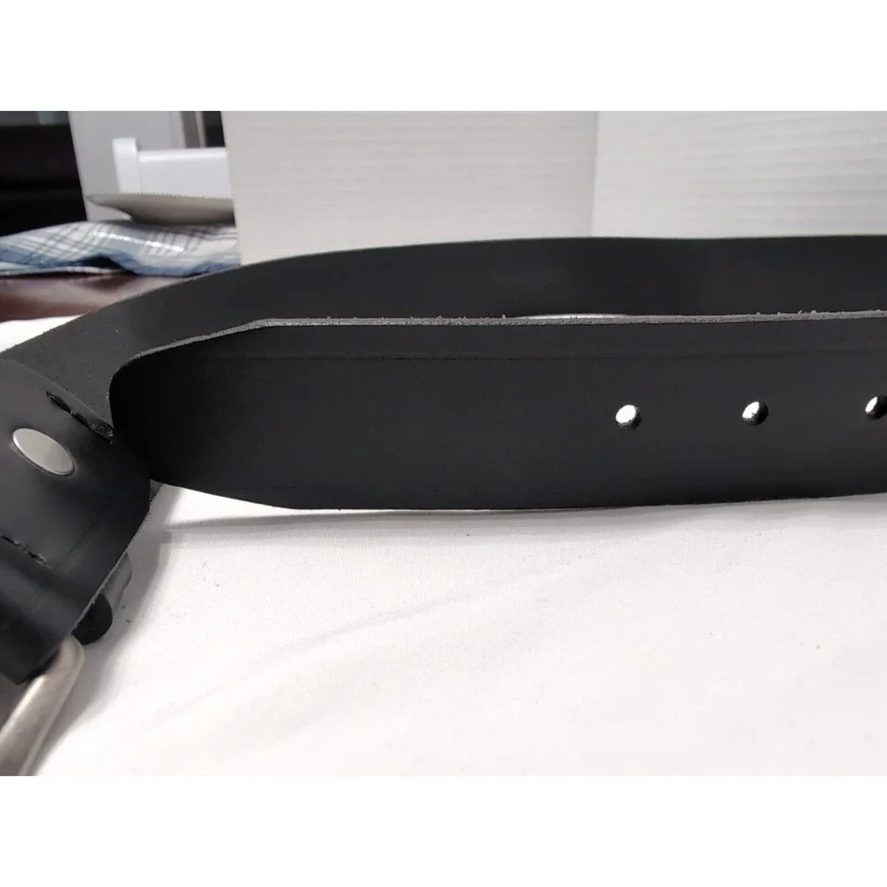 Wrangler Genuine Leather Mens Belt Black Sz32 RN130273 New